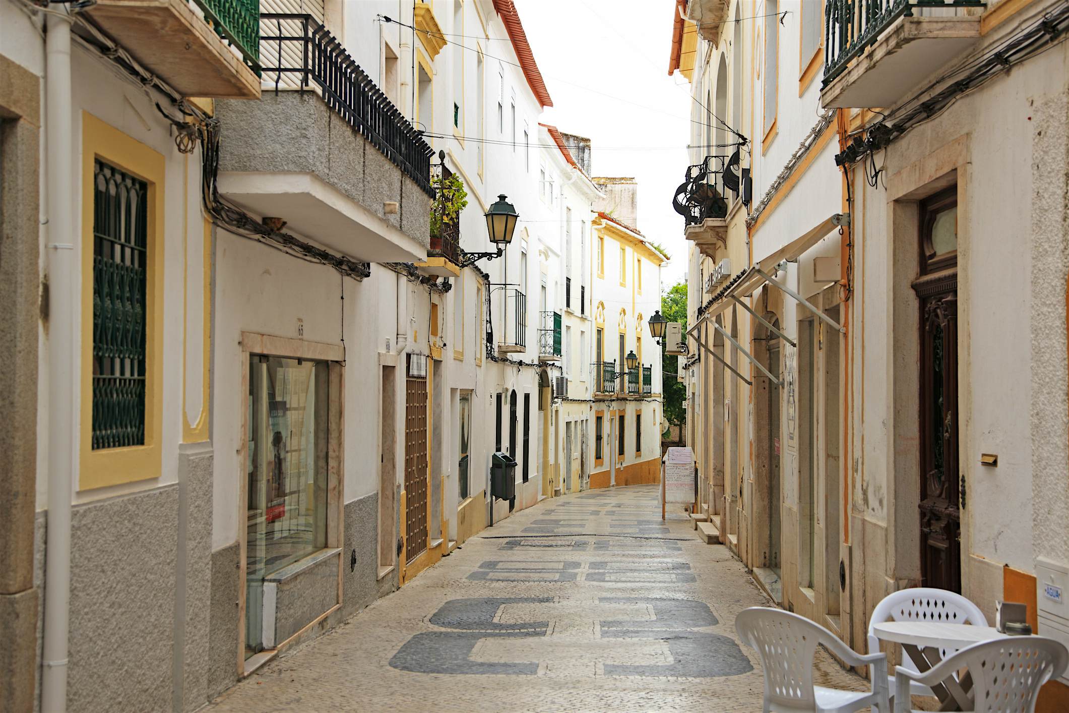 Travel News - House facade and street, inside of Garrison Border Town and Fortifications, Elvas, Alentejo, Portugal Travel News - House facade and street, inside of Garrison Border Town and Fortifications, Elvas, Alentejo, Portugal
