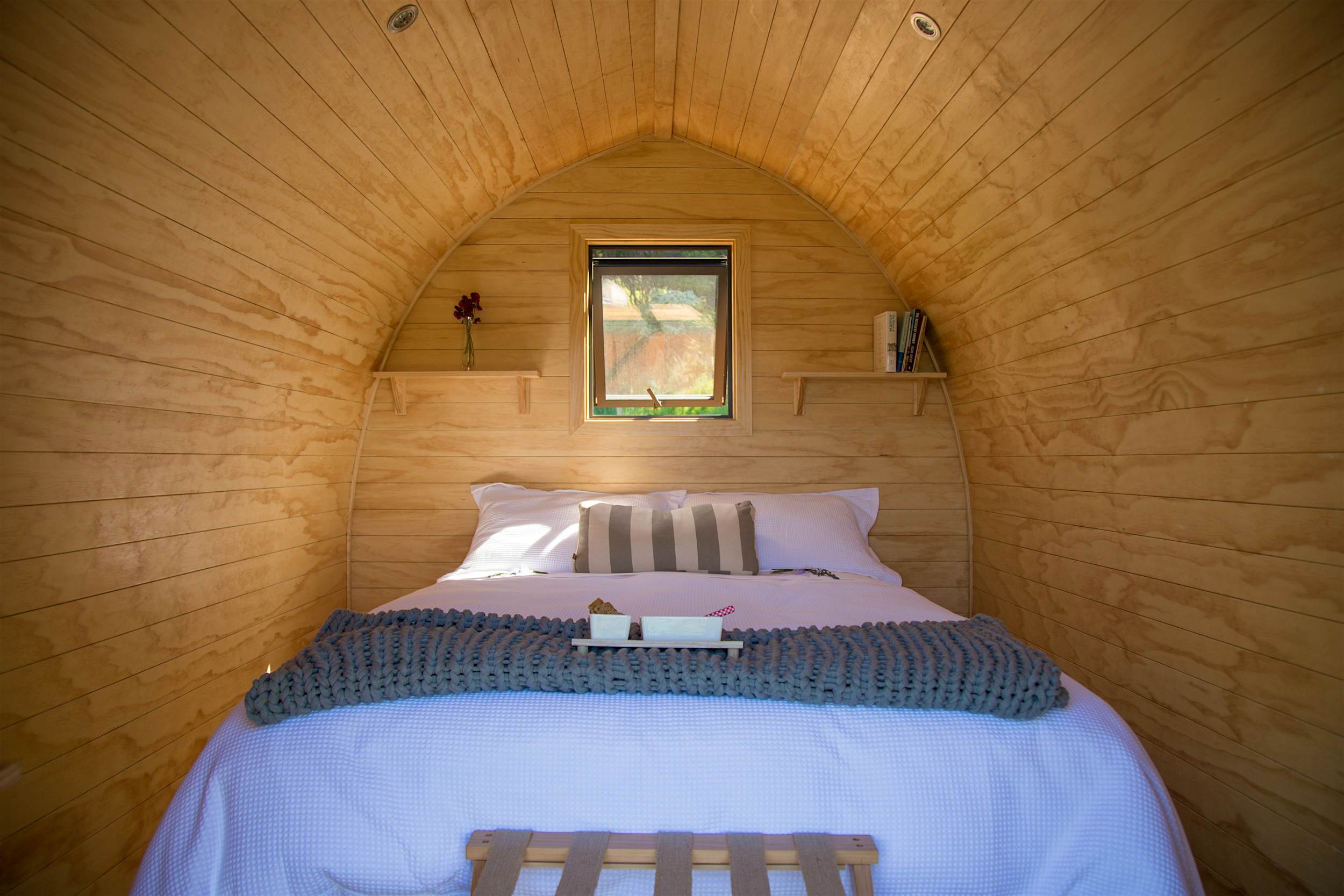 Travel News - Bedroom Tu Wepu Pod The bedroom of a Tu Wepu Intrepid Pod.