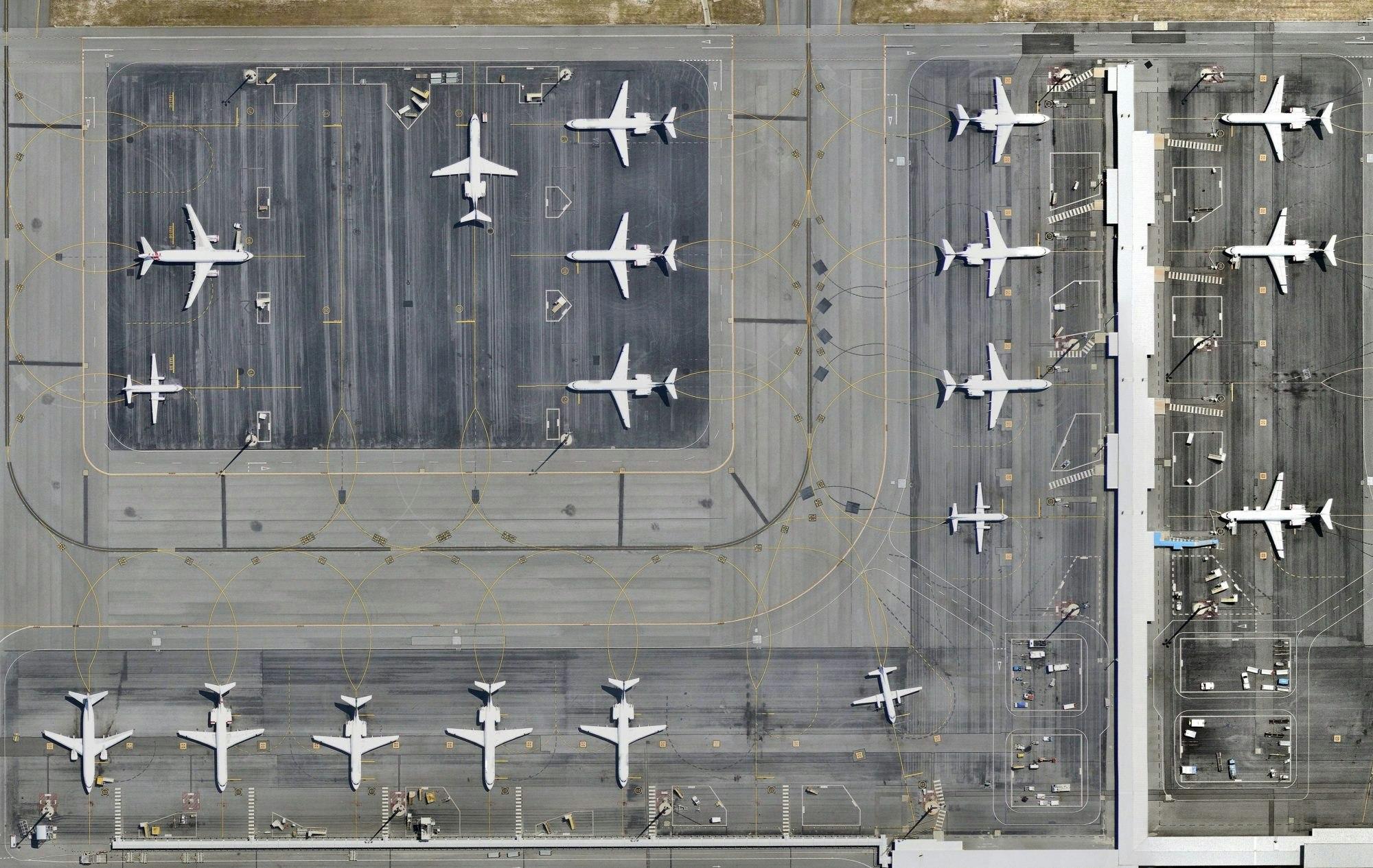 Travel News - Airplanes parked at airport
