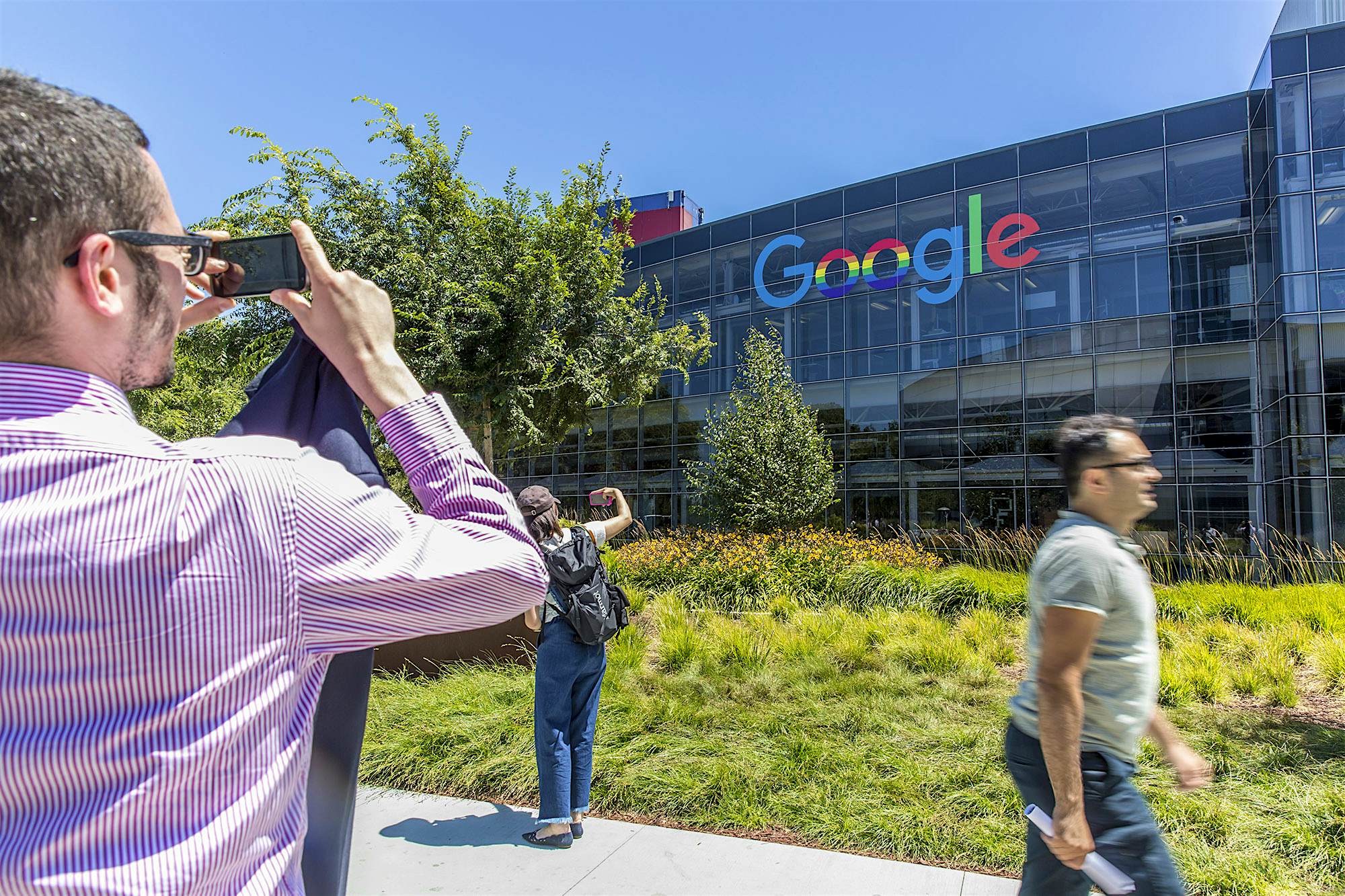 Travel News - Stock Photo of Google Headquarters in Mountain View The Silicon Valley tour features a stop off at Google HQ