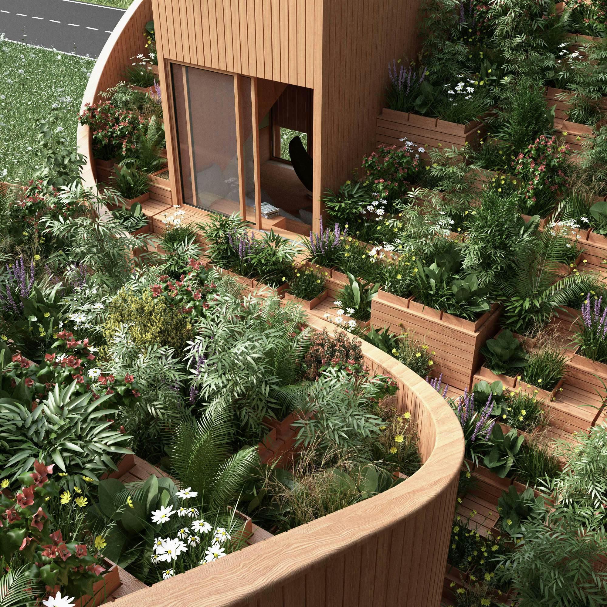 This self-sufficient home concept features a full garden on the roof - Lonely Planet