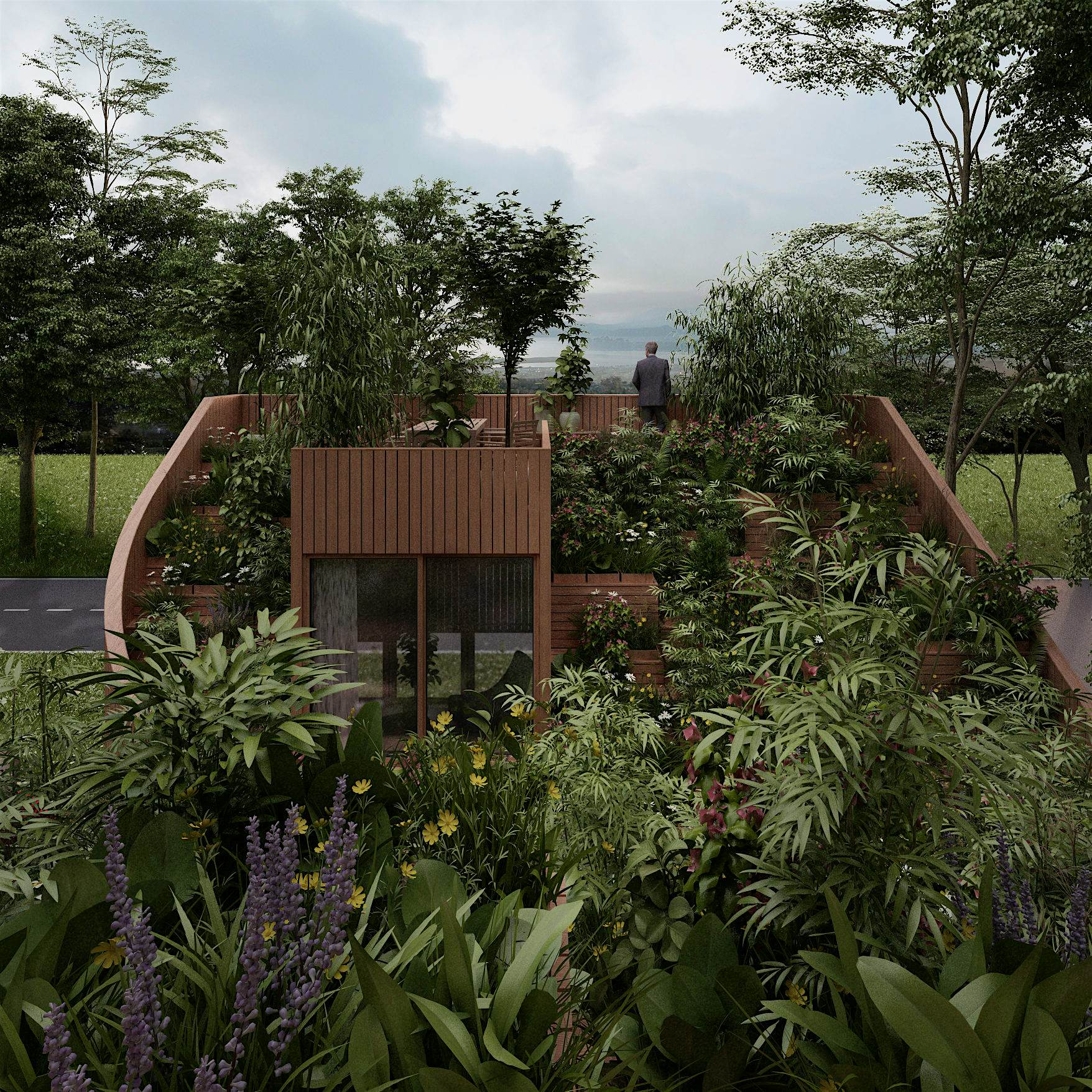 This Self Sufficient Home Concept Features A Full Garden On The