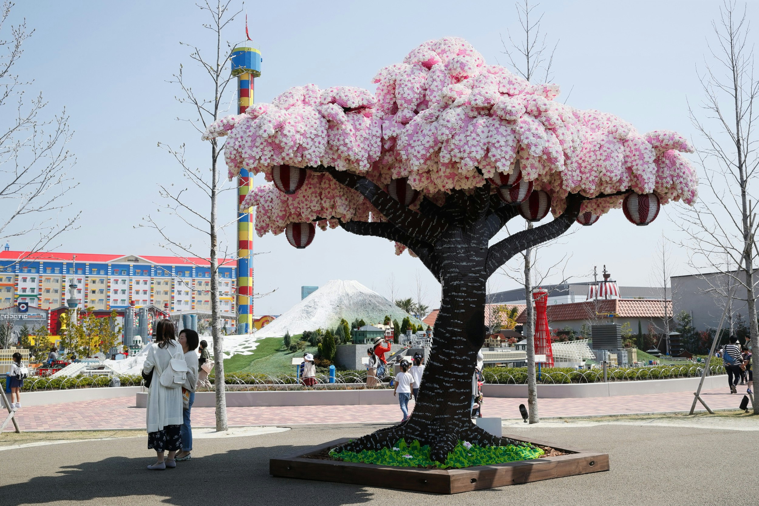 The record-breaking cherry blossom tree at LEGOLAND Japan.