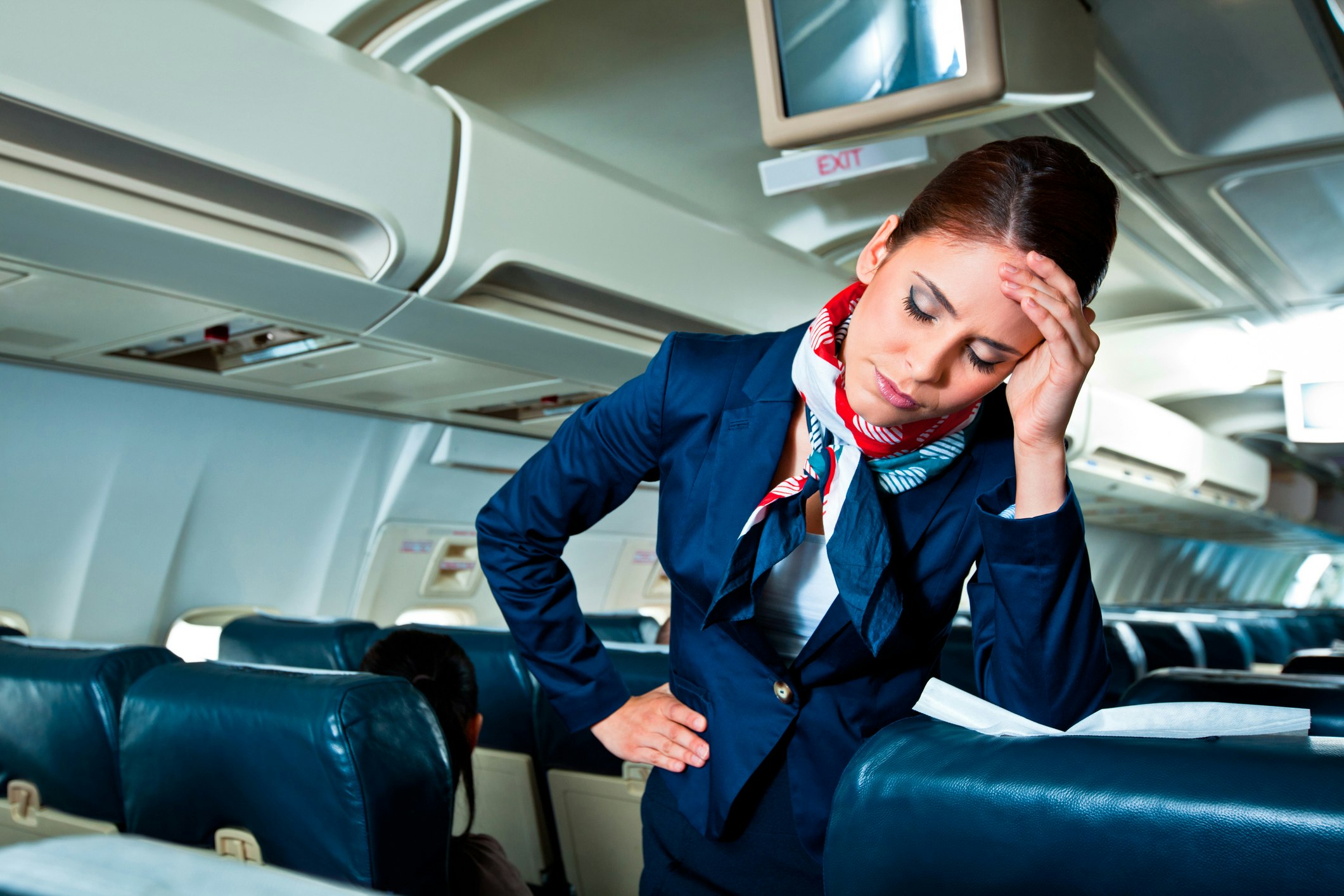 Travel News - Tired air stewardess