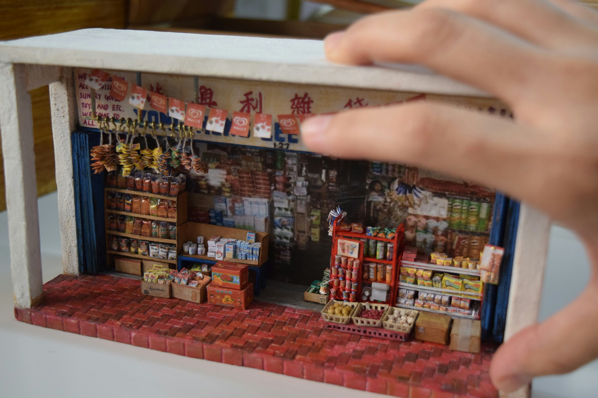 A miniature of a Malaysian provision shop.