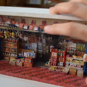 A miniature of a Malaysian provision shop.