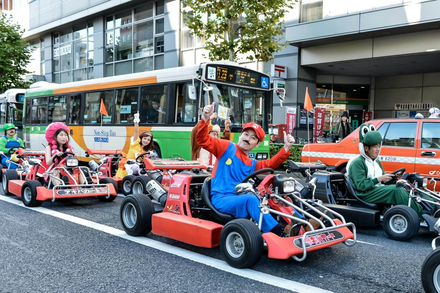 japan kart Tour A Japanese City In A Go Kart Dressed As A Super Mario Character Lonely Planet japan kart