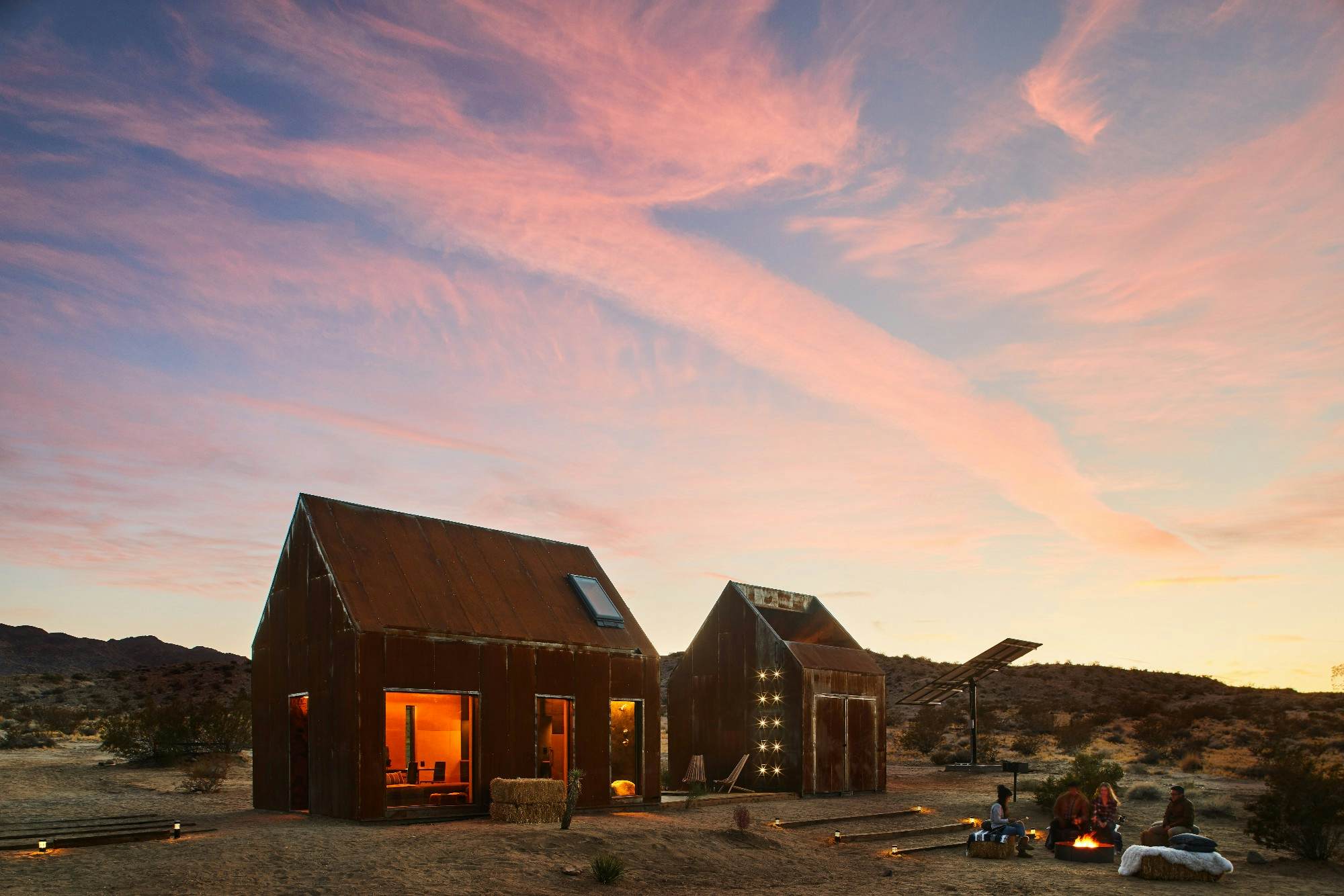 These Rusty Cabins In Joshua Tree Are Upcycled Vacation Homes