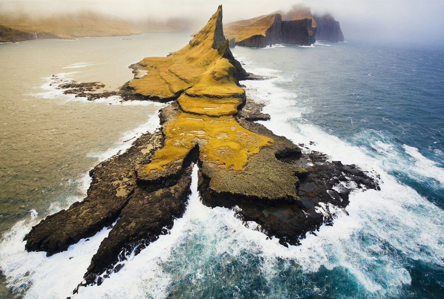 Travel News - Heli-view of the Faroe Islands, Credit Sergio Villalba