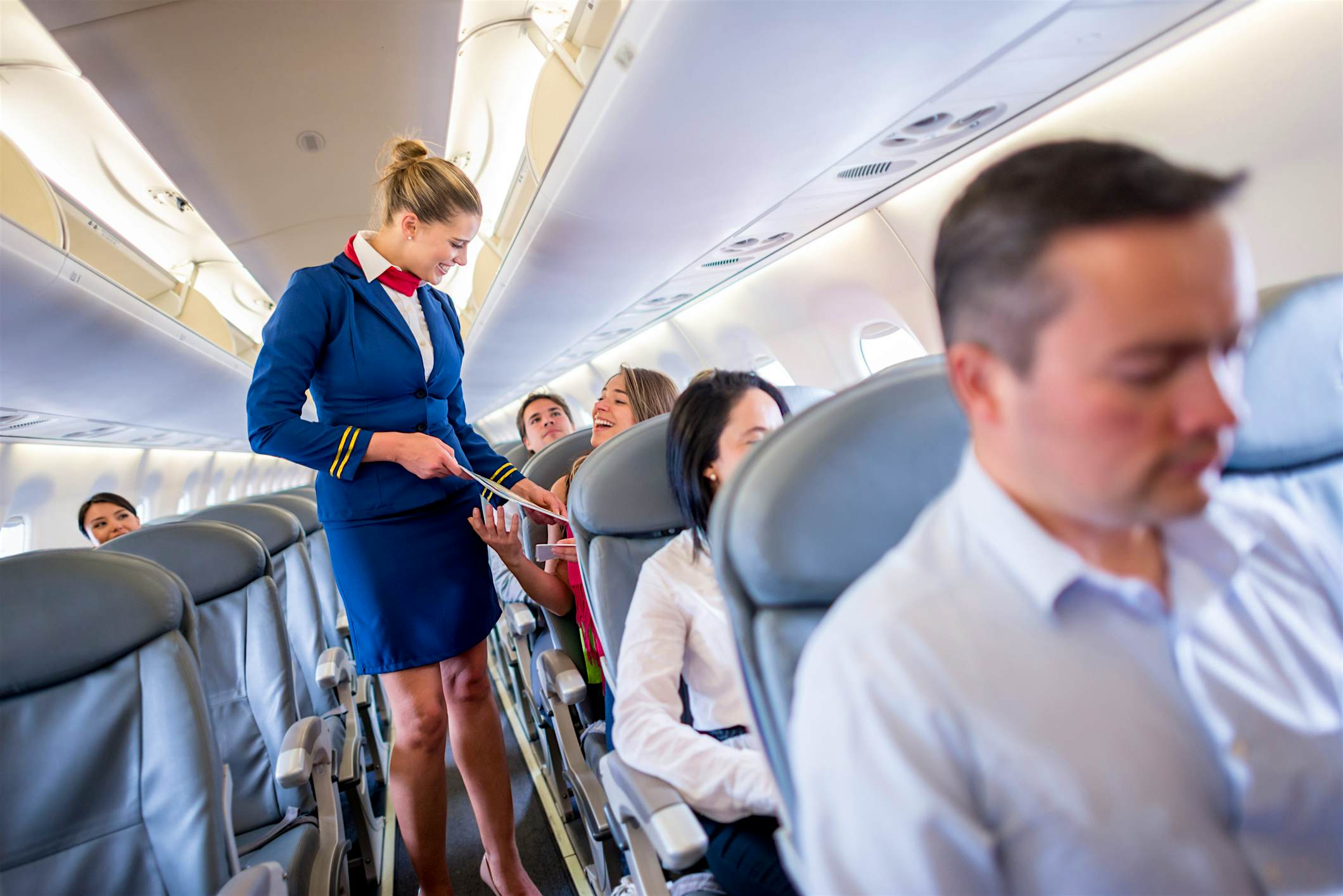 Travel News - People shopping at the duty free service onboard Travel News - People shopping at the duty free service onboard