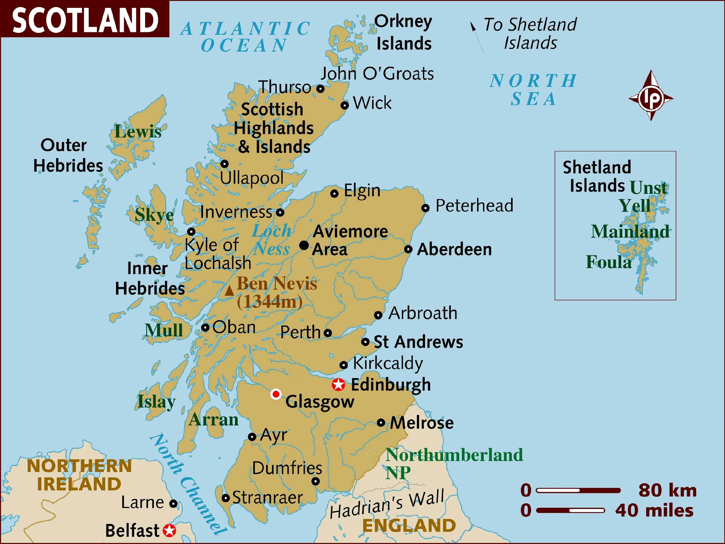 Mapa De Escocia SEO POSITIVO   Scotland Map 