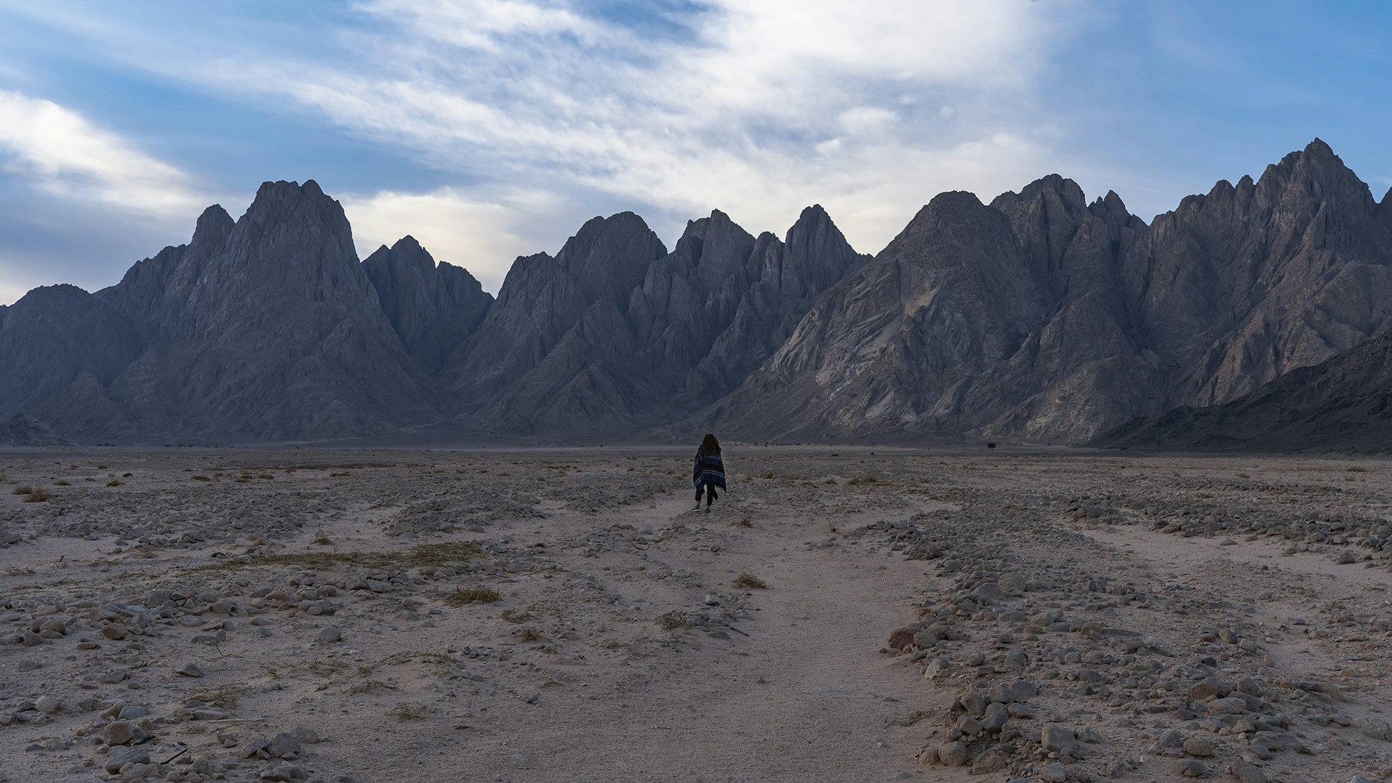 Travel News - Hiker on the Plain of El Radda, near Jebel Gattar, by NOUR EL DIN