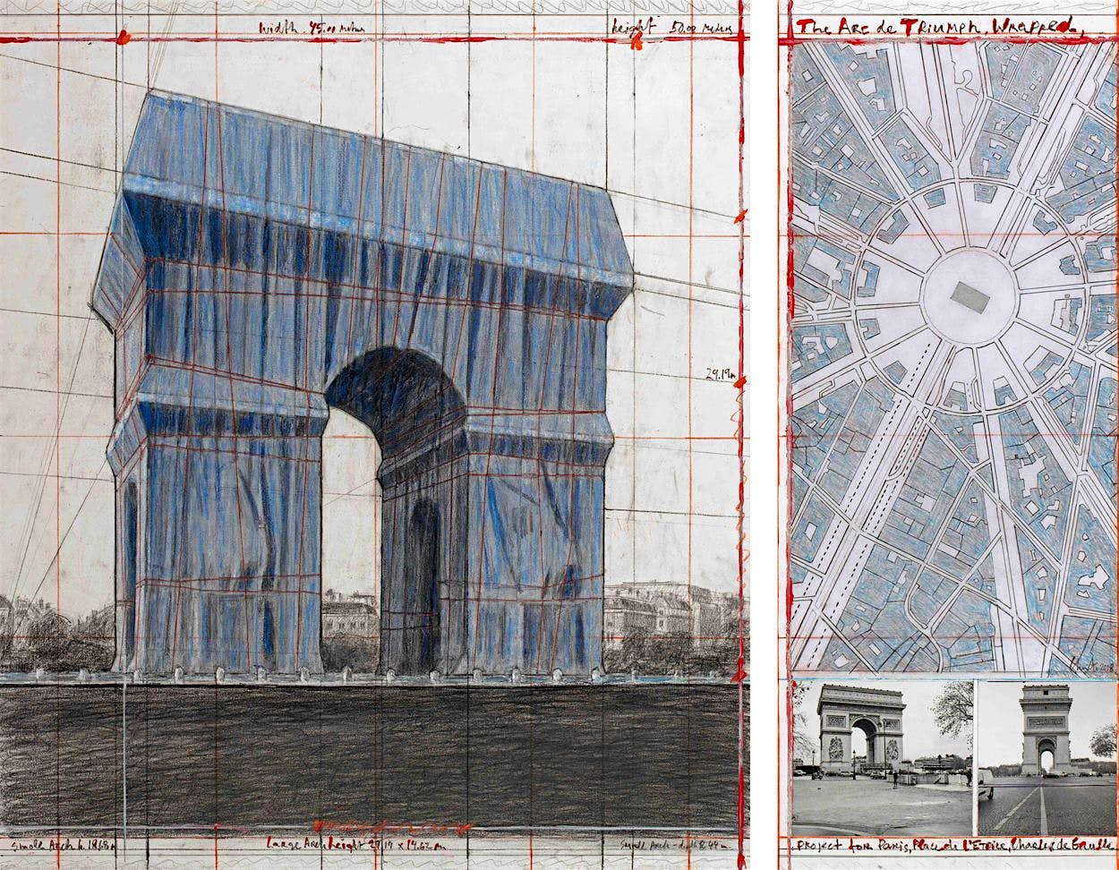 Arc de Triomphe to be transformed by an art project that's 60 years in