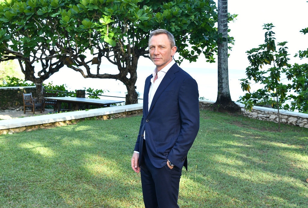 Actor Daniel Craig standing in Montego Bay, Jamaica.