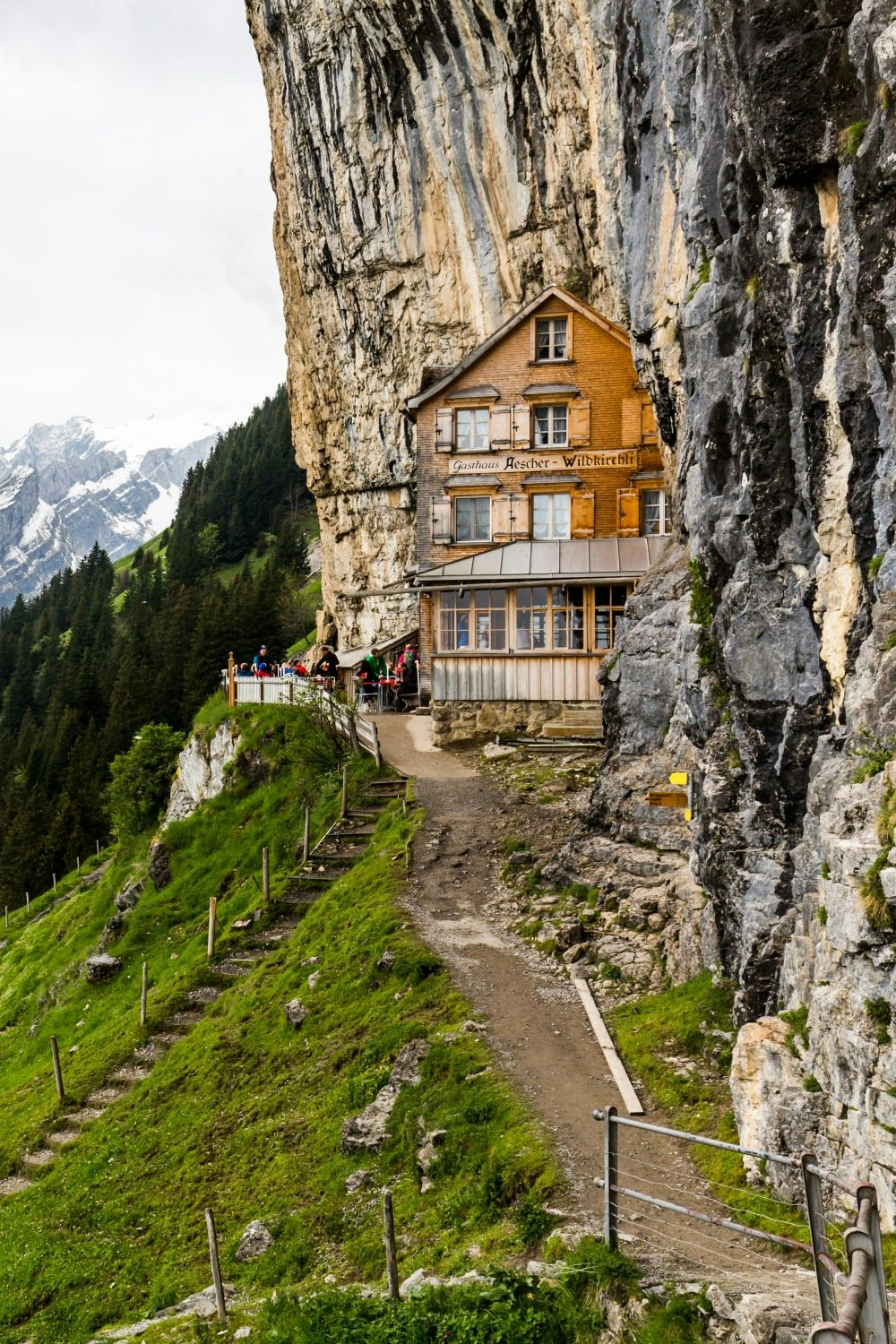 The Ascher mountain restaurant in Switzerland.