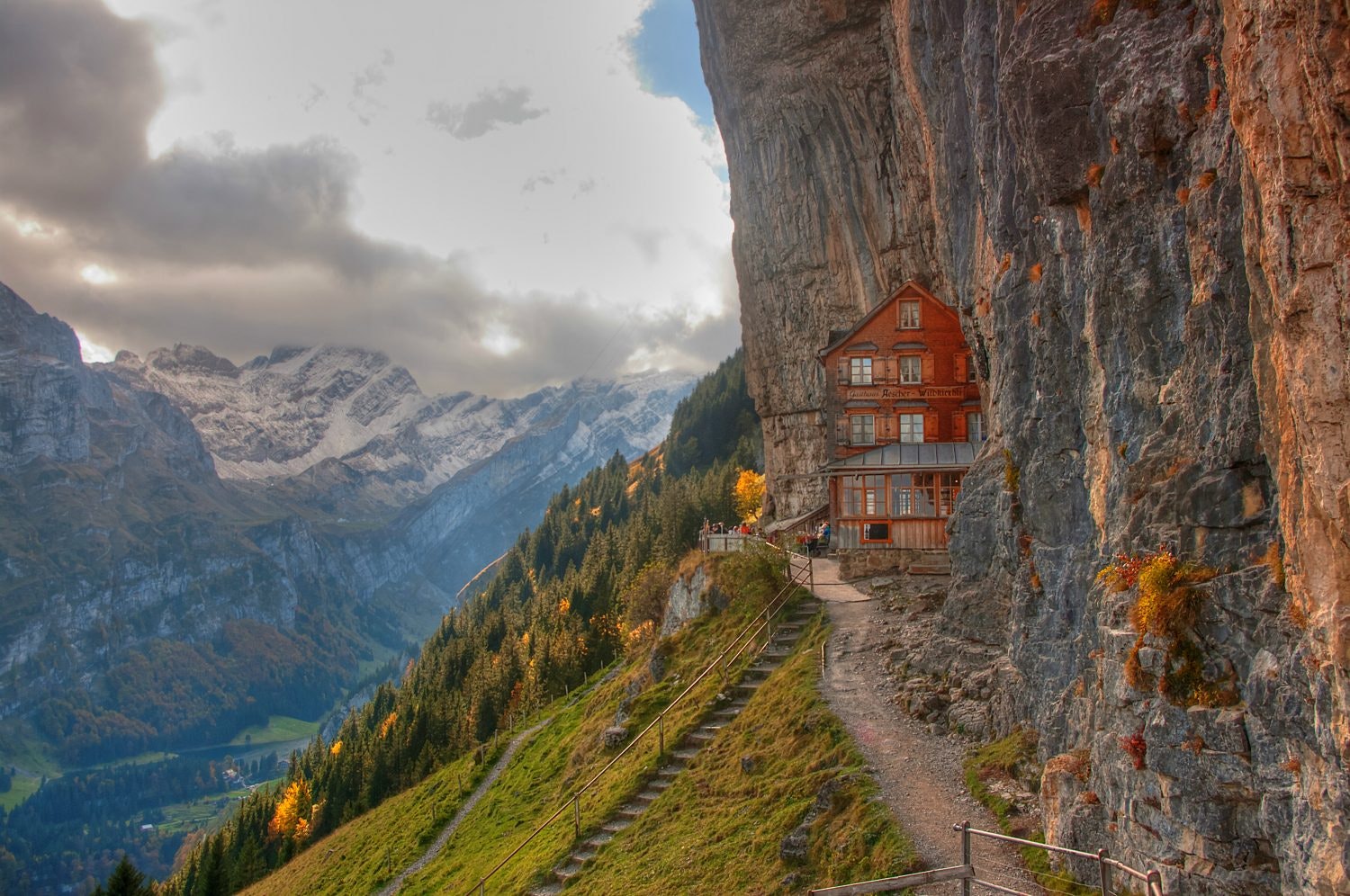 The Ascher mountain restaurant in Switzerland.