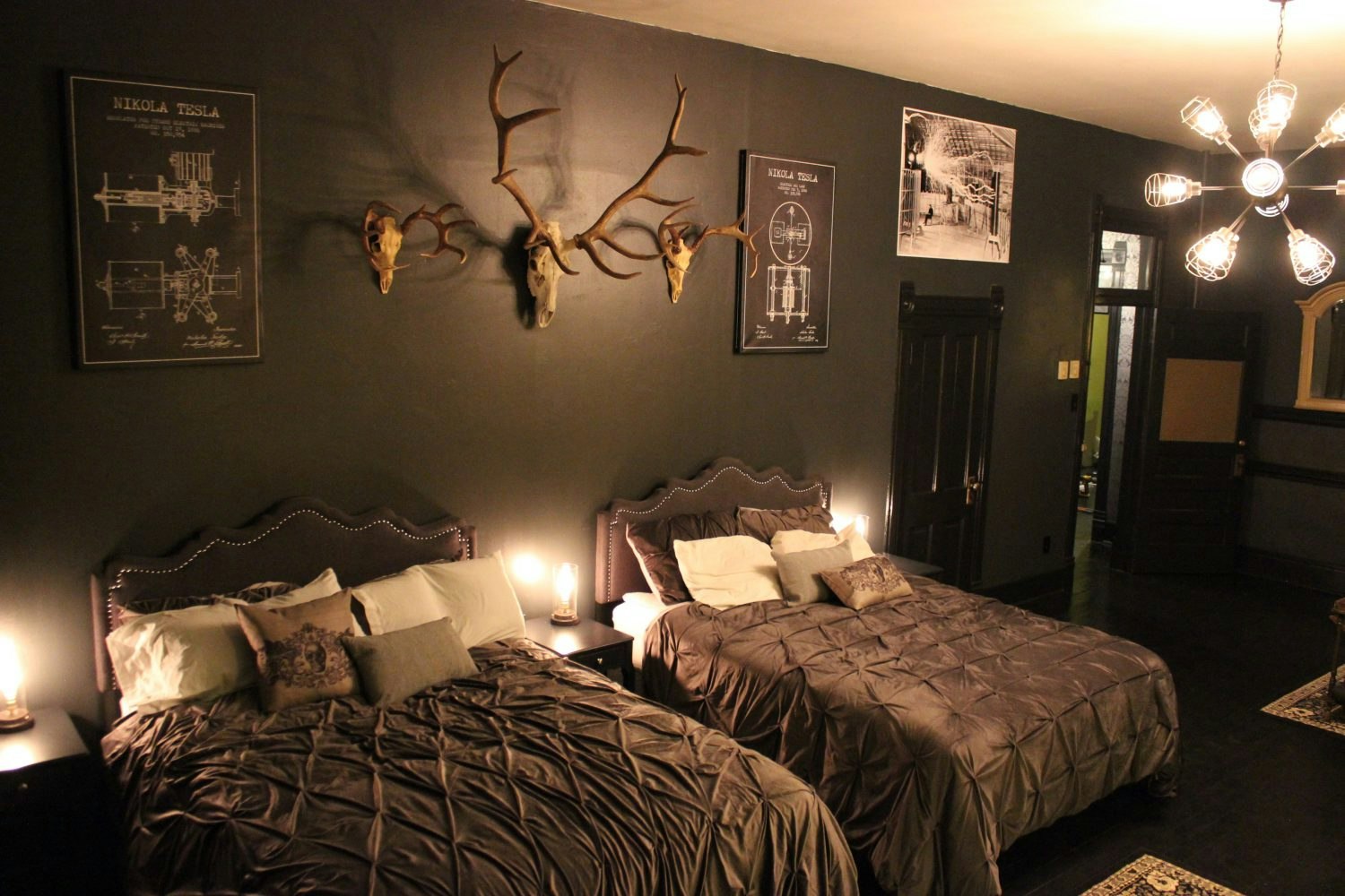 A bedroom at The Black Monarch Hotel in Colorado.