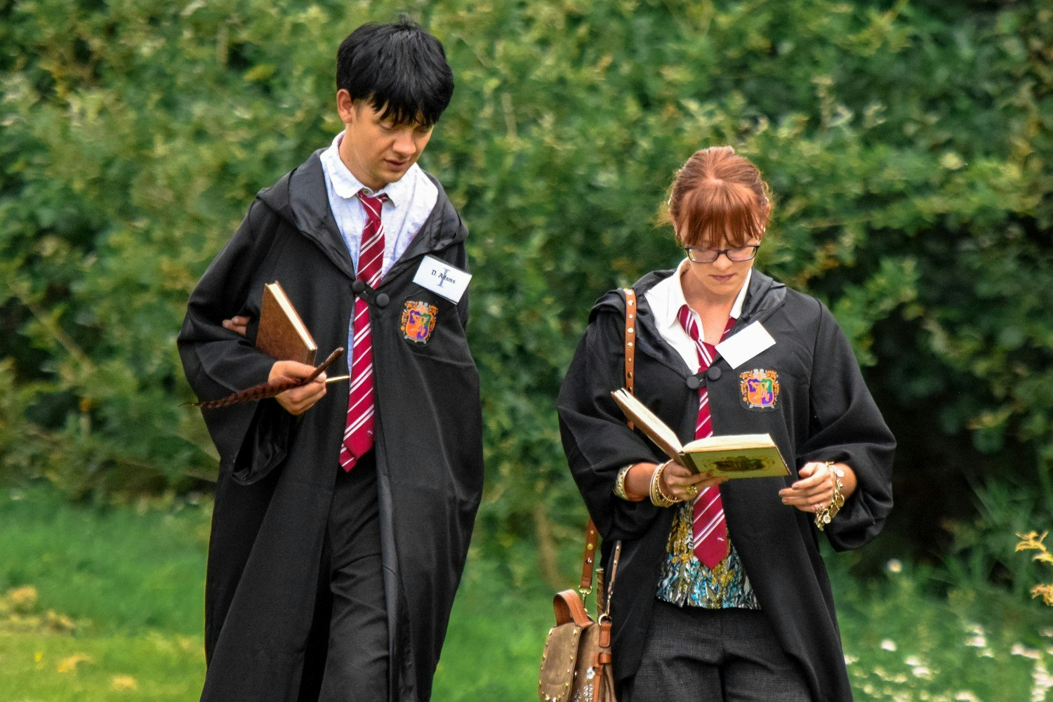 Two students at Bothwell School of Witchcraft