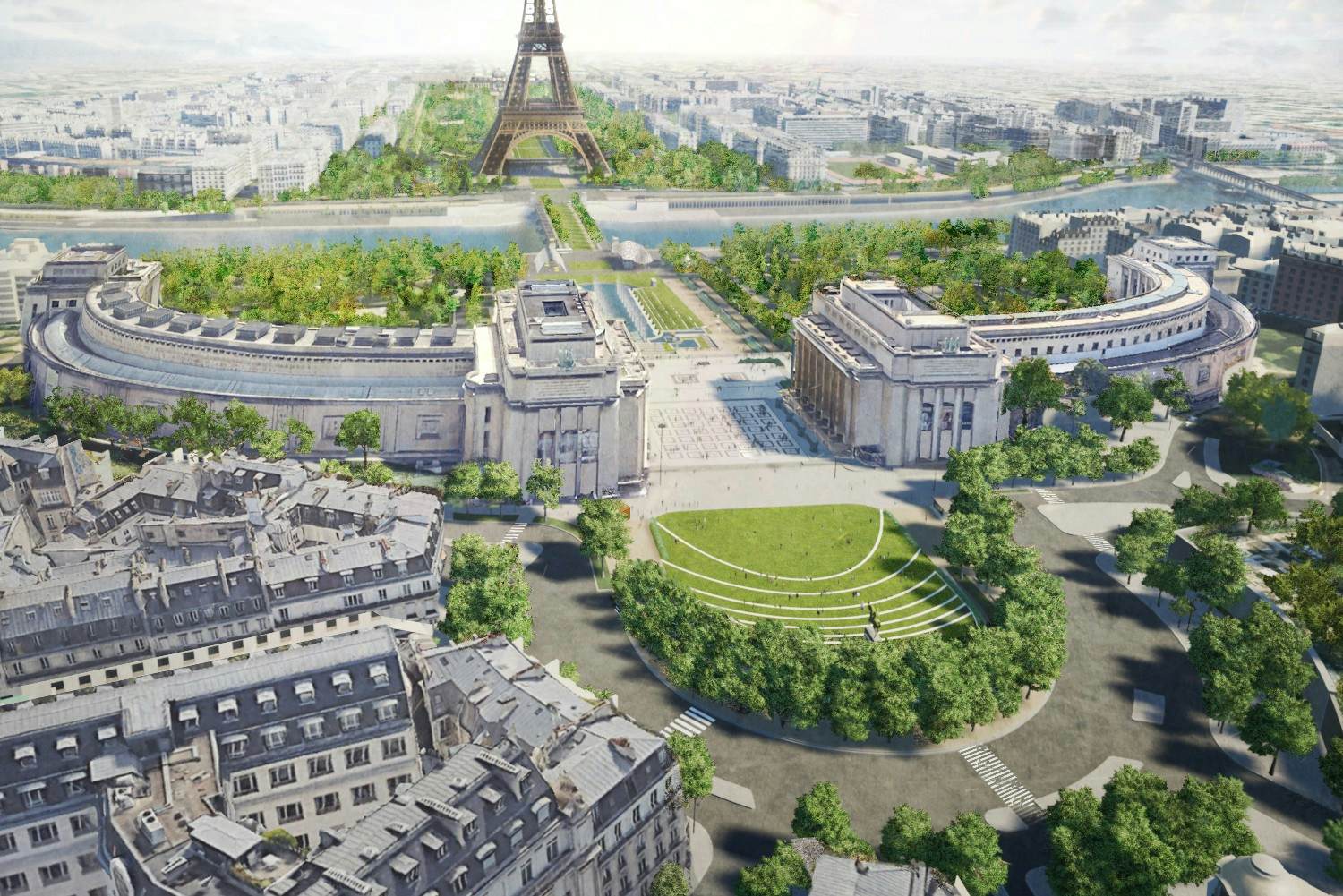 Paris is creating a pedestrianised garden around the Eiffel Tower ...