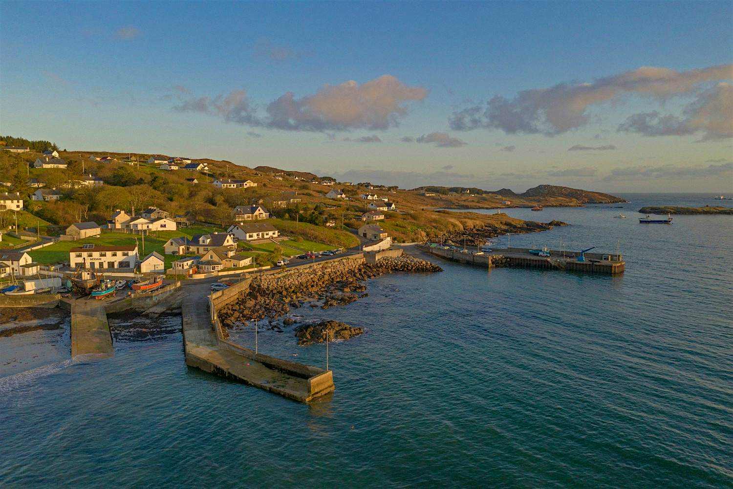 Travel News - Arranmore Island 1 An aerial view of Arranmore Island.