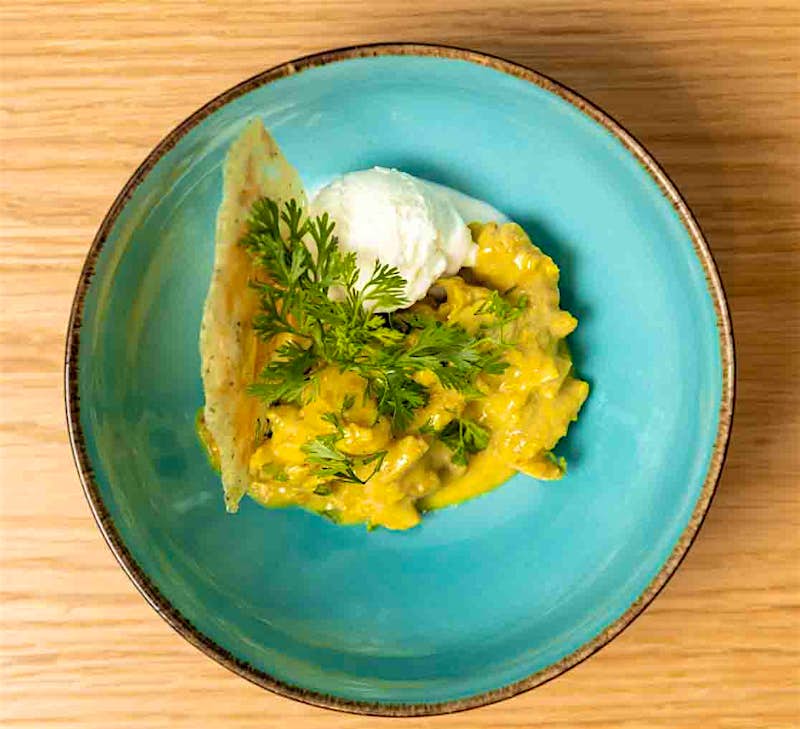 Travel News - Chicken Curry + Coconut Gelato This ne Rome restaurant serves up chicken curry with ice cream