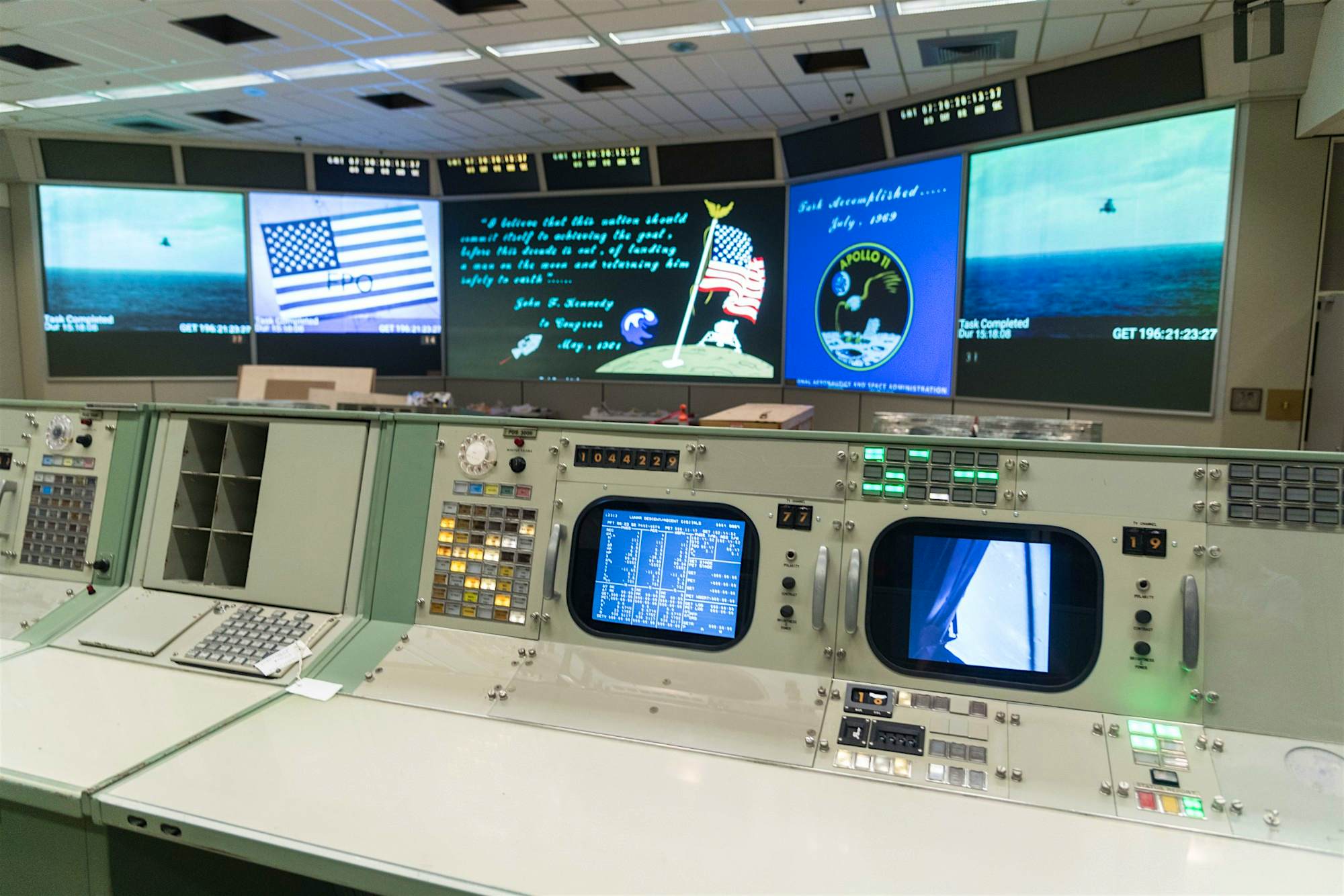 Houston S Mission Control Center Restored In Time For The Lunar