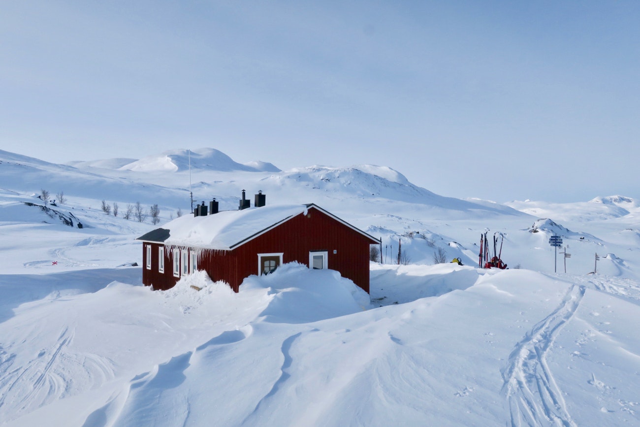 A typical overnight hut and a former WW II SOE base located near the Norwegian border.