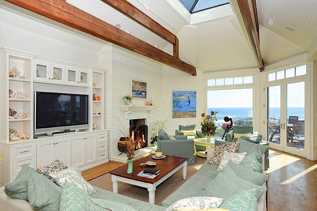The living room of the house that features in HBO's Big Little Lies