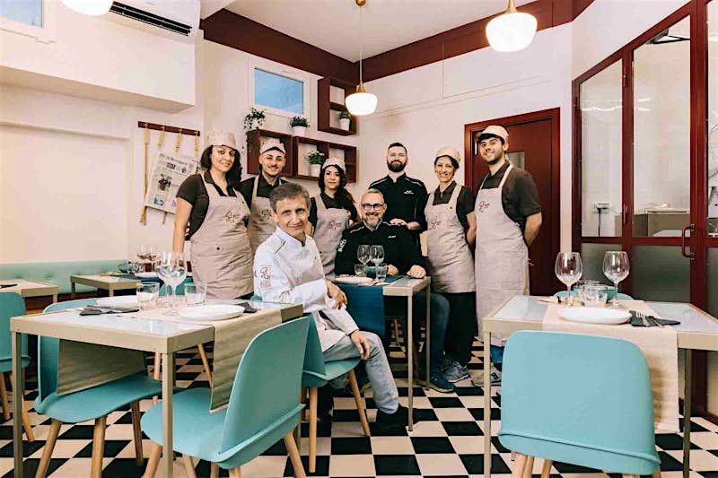 Travel News - Staff at Il Gelato DEssai da Geppy Sferra Il Gelato D'Essai da Geppy Sferra serves ice cream with every course