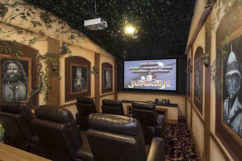 Check out this gamethemed Airbnb with a private cinema
