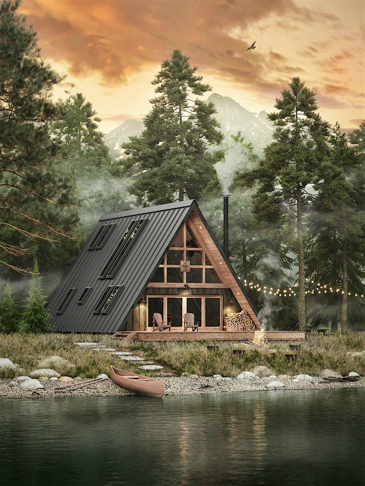 Build Your Own Beautiful And Sleek Flat Pack Cabin With This