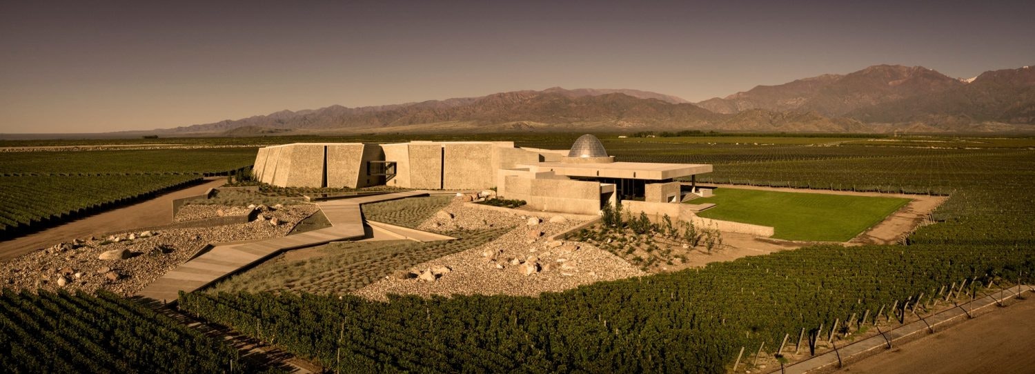 The exterior of Zuccardi Valle de Uco in Argentina