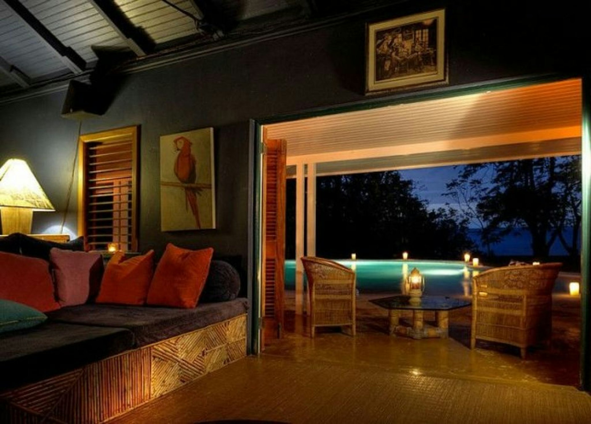 The interior of the Jamaican villa where writer Ian Fleming created James Bond