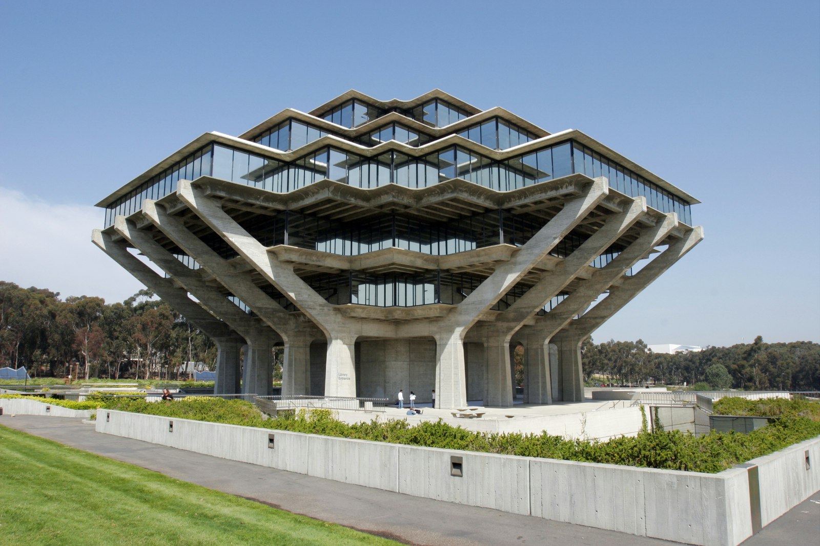 Geisel Library at University Of California, San Diego in La Jolla, California.