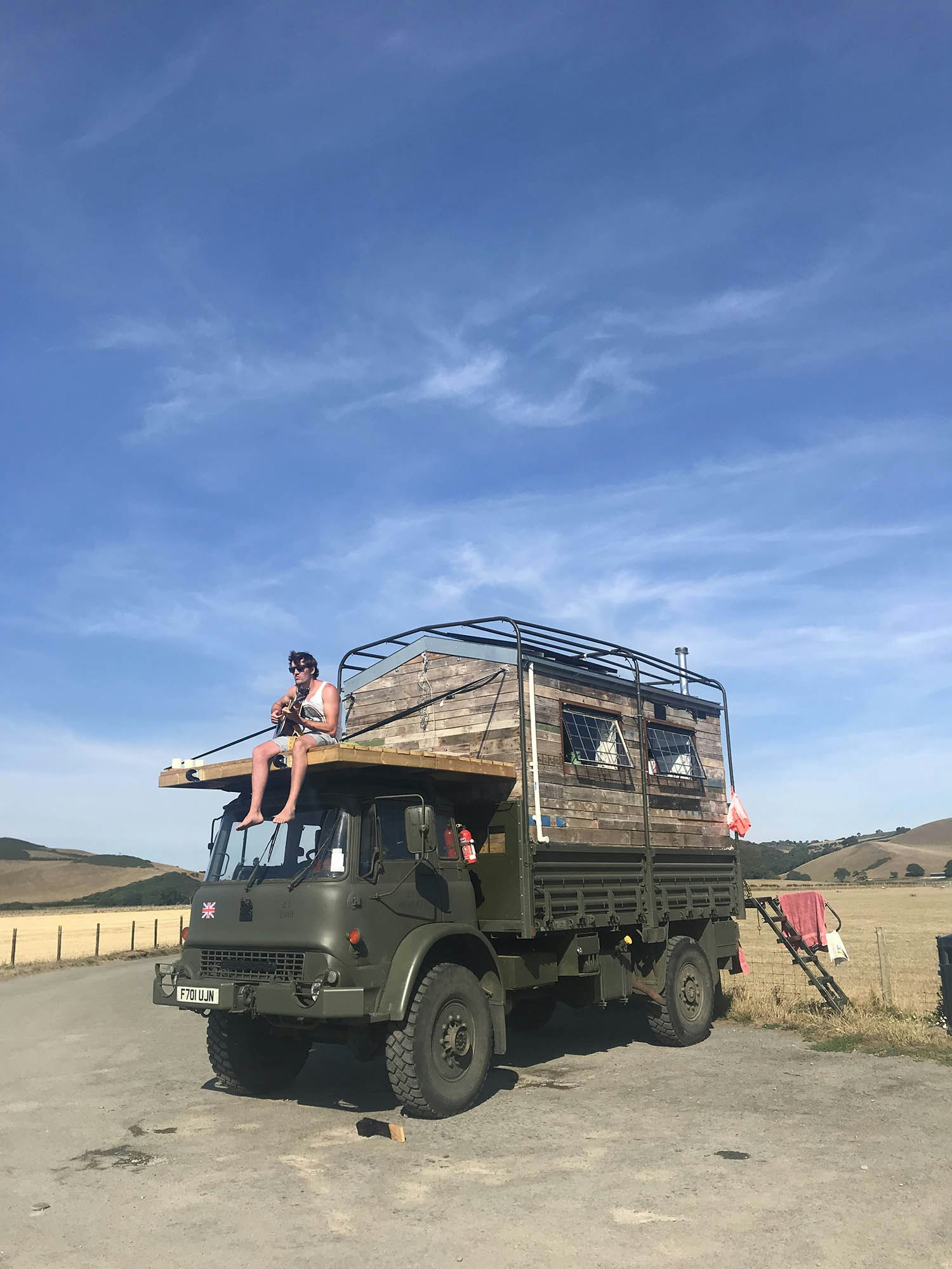 Tom's converted military lorry